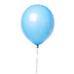 Isolated Light Blue Balloon