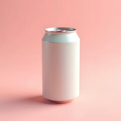 Coconut Milk Can: Tranquil Texture on Soft Rose Background