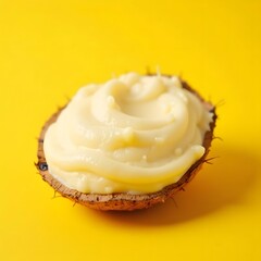 Golden Glow: Tropical Coconut Butter in Focus