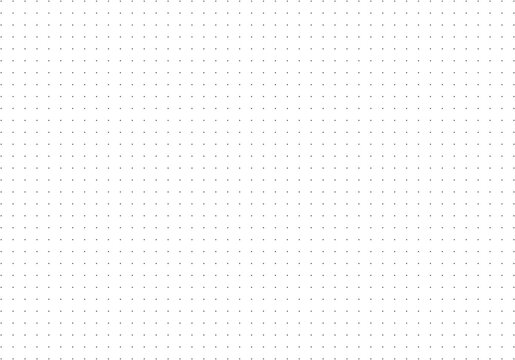 Simple dotted background. Bullet journal pattern texture. Dotted squared grid graph paper template for notebooks. . Design printable graphic sheet.