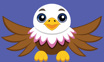 A Majestic bald eagle standing with wings spread in a powerful pose Eagle Art