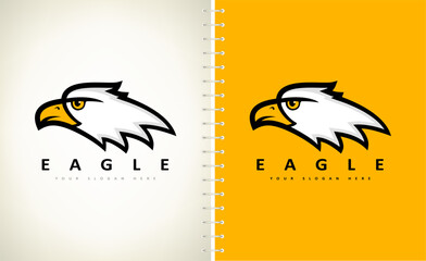 Eagle head logo bird vector. Animal design
