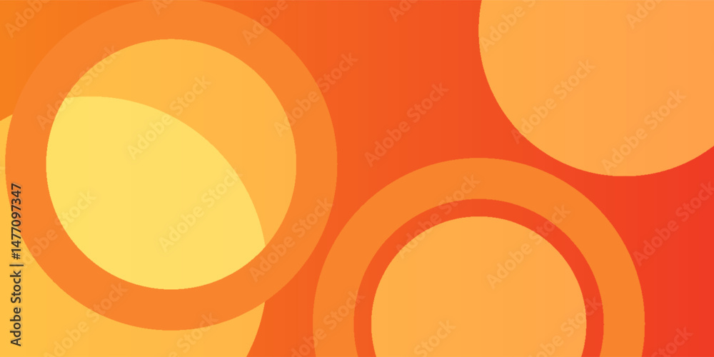 Poster abstract orange circular background. dynamic sound wave. design element. vector illustration.esp10