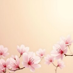 Fototapeta premium Pink Blossoms Dancing in the Air: A Graceful Renewal
