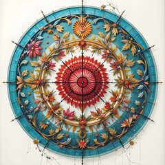 Obraz premium circle art, AI Generated