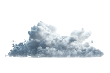 Majestic Cumulus Cloud Formation . Transparent background PNG