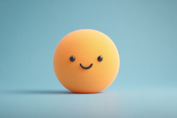 capture single isolated emoji object against smooth solid color background