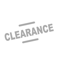 Clearance tag icon white 