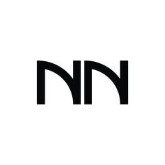 NN monogram logo design letter text name symbol monochrome logotype alphabet character simple logo