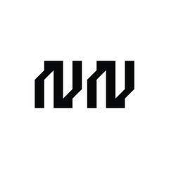 NN monogram logo design letter text name symbol monochrome logotype alphabet character simple logo