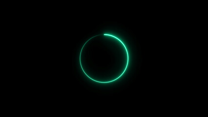 abstract neon circle illustration. background 4k illustration. 
