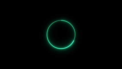 abstract neon circle illustration. background 4k illustration. 
