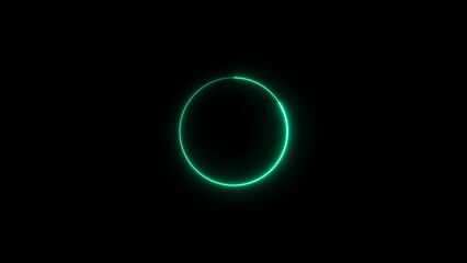 abstract neon circle illustration. background 4k illustration. 