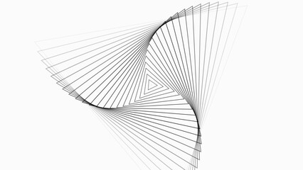 Abstract radio waves signal illustration. and looping circle white background 4k illustration.
