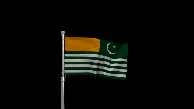 Animated Azad Jammu & Kashmir Flag | High-Resolution Video

