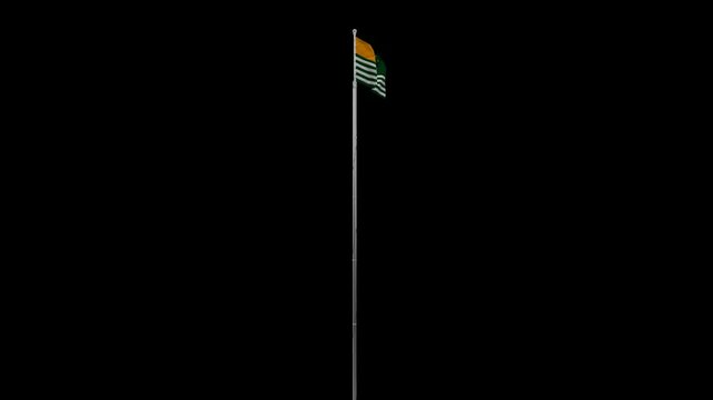 Animated AJK Flag for Independence Day Projects

