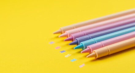 Fototapeta premium Pastel Dreams on Yellow