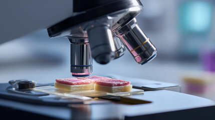 High-Powered Microscope Laboratory: Microbiology Research on Specimens Through Glass Slides