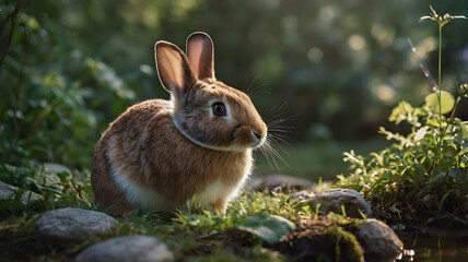 rabbit in the grass