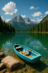 Obraz premium canoe on lake