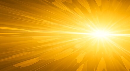 Obraz premium Golden Radiance Burst