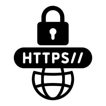 HTTPS security protocol icon on white background vector
Vector cybersecurity icon