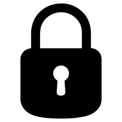 Lock icon on white background vector
Vector icon cybersecurity