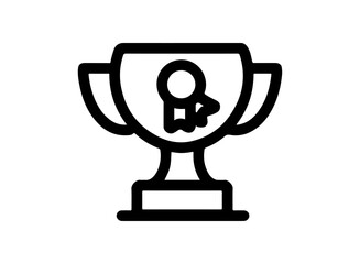 set of icon an Business Strategy Trophy
