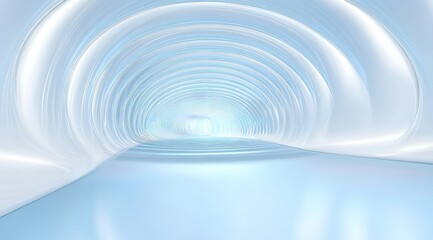 Naklejka premium Abstract Tunnel with Light at the End