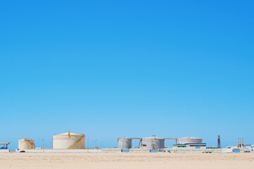 a factory near the beach