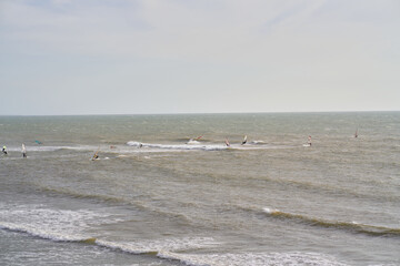 surfers at the beach at Essaouira city