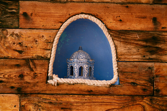 old decotation sign on a wall