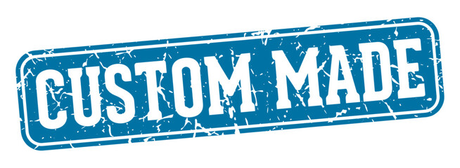 Fototapeta premium CUSTOMMADEgeared25StampL1Blue.eps