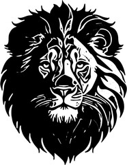lion head vector