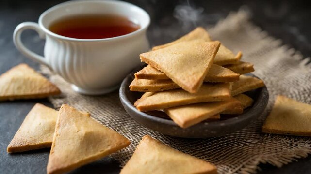 Namakpare or Salty Shakarpara is a popular tea time snack.
