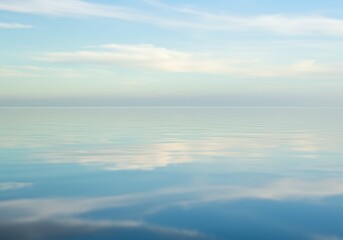 Obraz premium Peaceful water surface, Calm liquid texture, Serene nature abstract, Still reflection, Tranquil background, Water abstract
