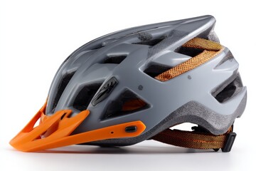 Fototapeta premium High-quality mountain biking helmet designed for safety and comfort in rugged terrains