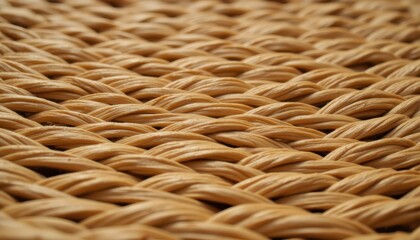 Intricately woven basket, a closeup exploration of texture and craftsmanship closeup