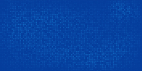 Blue Tech Finance Fintech Background Abstract Pixel Pattern. Abstract Business Tech Science Vector Backdrop.