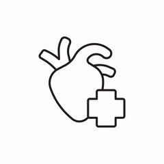 ⁠heart cardiology
 icon vector 