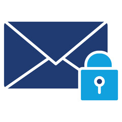 Obraz premium Locked Mail icon 