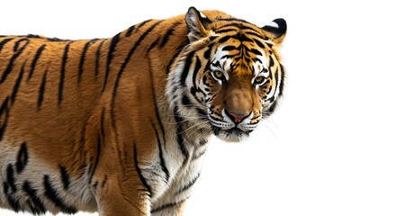 Obraz premium A tiger on a solid background