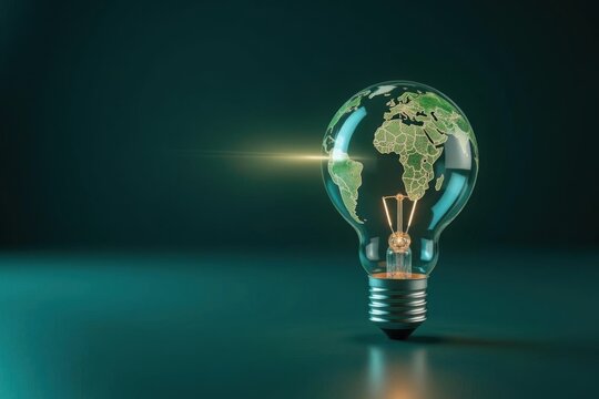 Innovation illuminated global insights in a lightbulb studio setting
