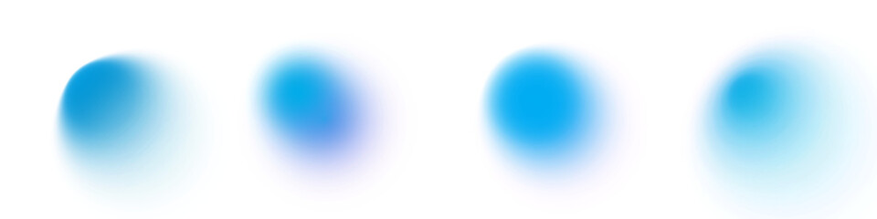 Gradient abstract shapes with soft blur and fluid motion. Vibrant blue hues. Holographic iridescent Y2K style with organic blobs and wave patterns. Modern futuristic banner design.