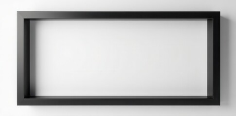Obraz premium Sleek black frame isolates product, clean background , overhead, item