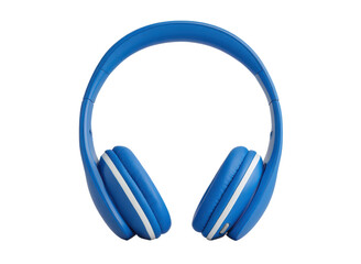 blue modern headphones isolated on white or transparent png