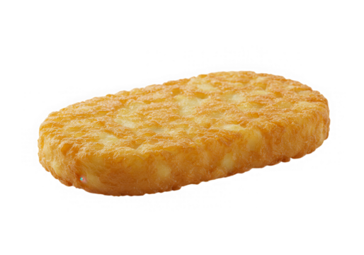 Crispy hashbrown breakfast isolated on transparent background