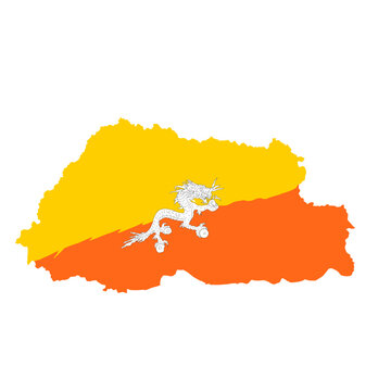 bhutan map