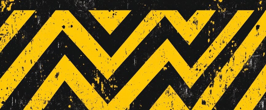 Caution Zigzag Pattern