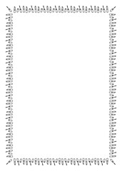 シンプルな手書きのかわいいコスメイメージの四角フレーム